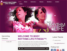 Tablet Screenshot of bodyrhythmslifefitness.com